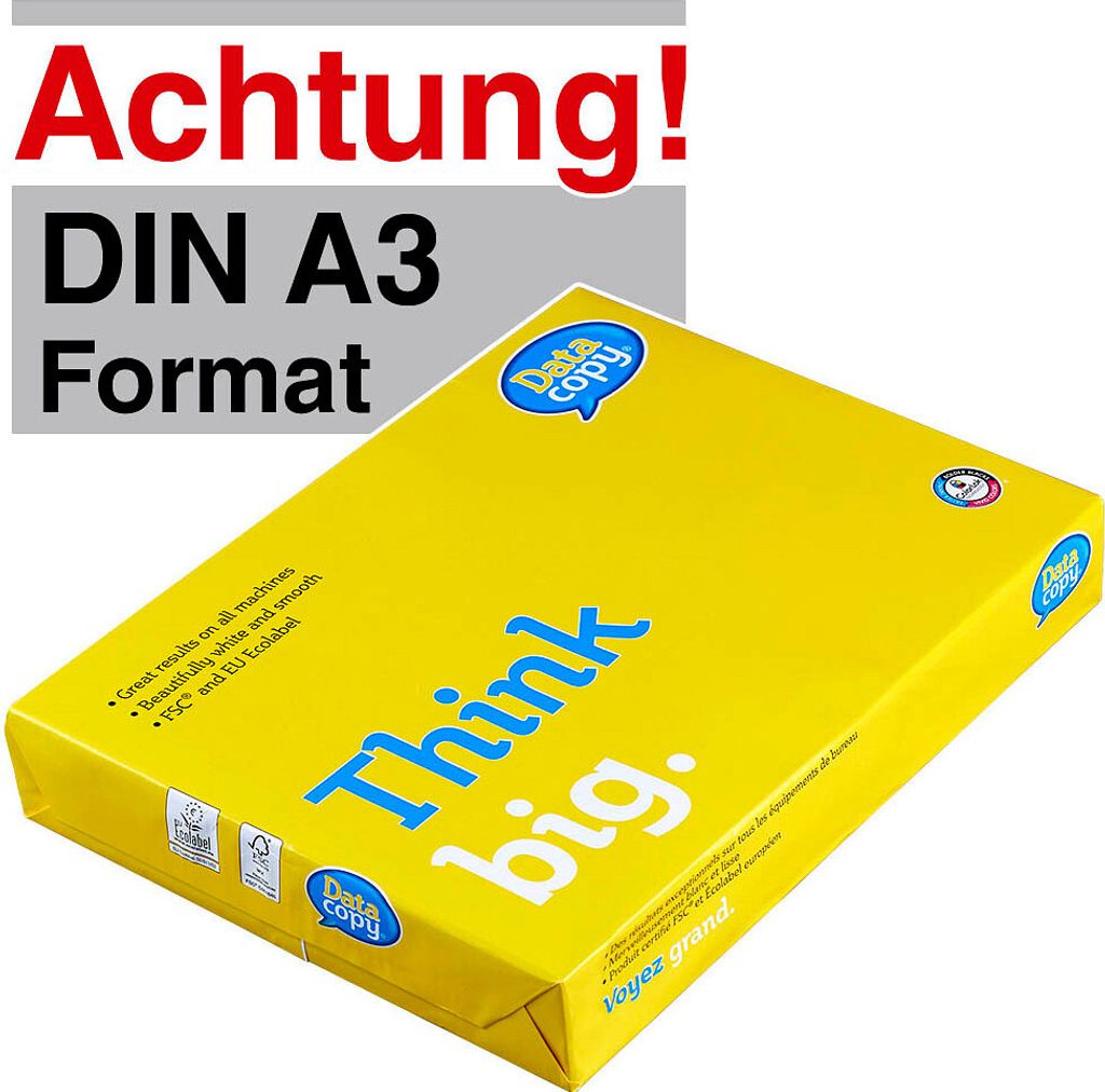 Data copy Kopierpapier Everyday Printing DIN A3 100 g/qm 500 Blatt