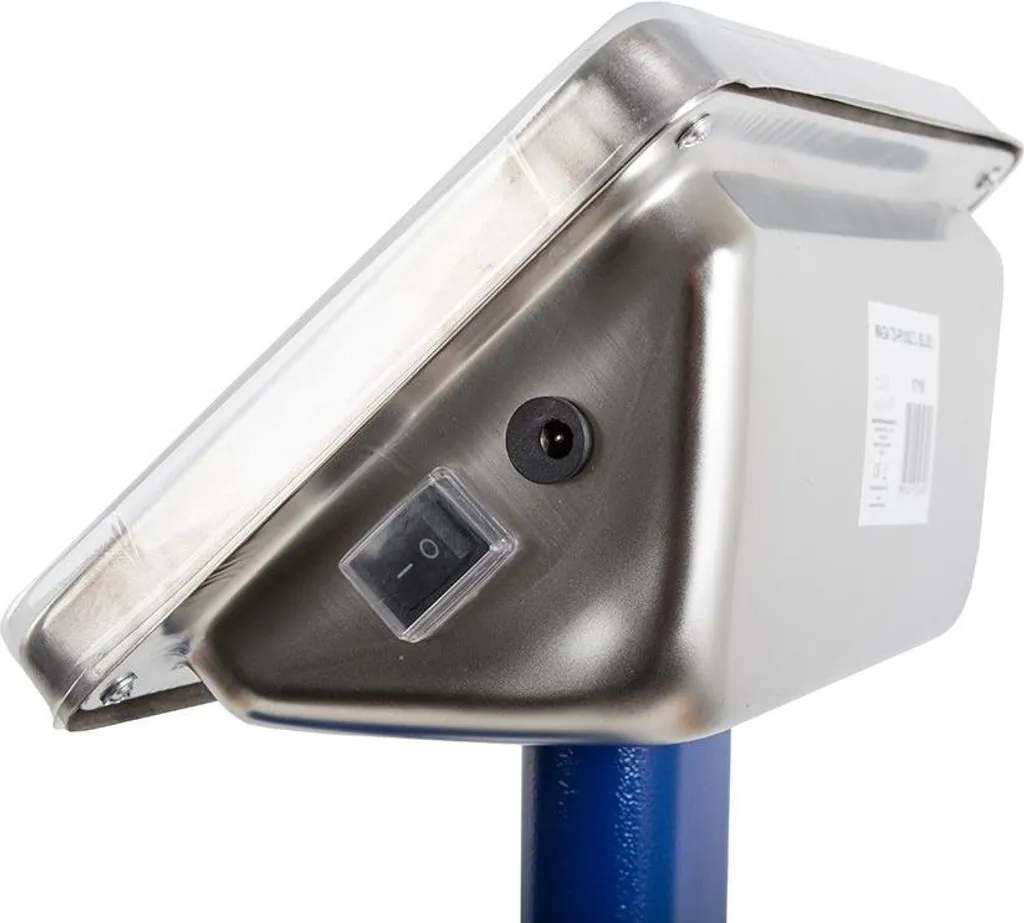 Balance de plateforme industrielle pliante 300kg pèse-colis précis bleu