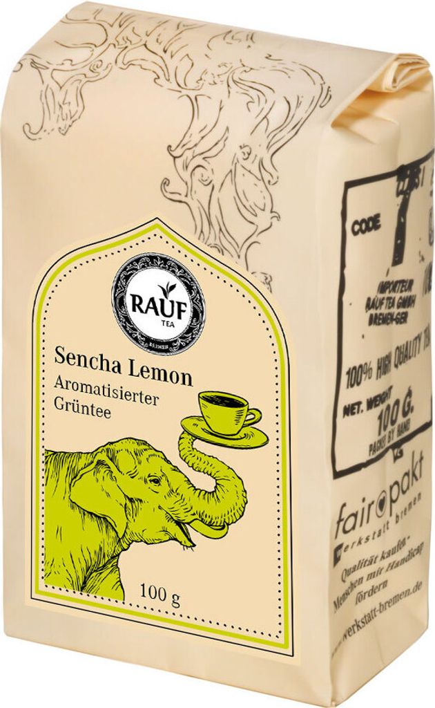 Rauf Tee aromatisierter Grüntee Sencha Lemon Produktbild 