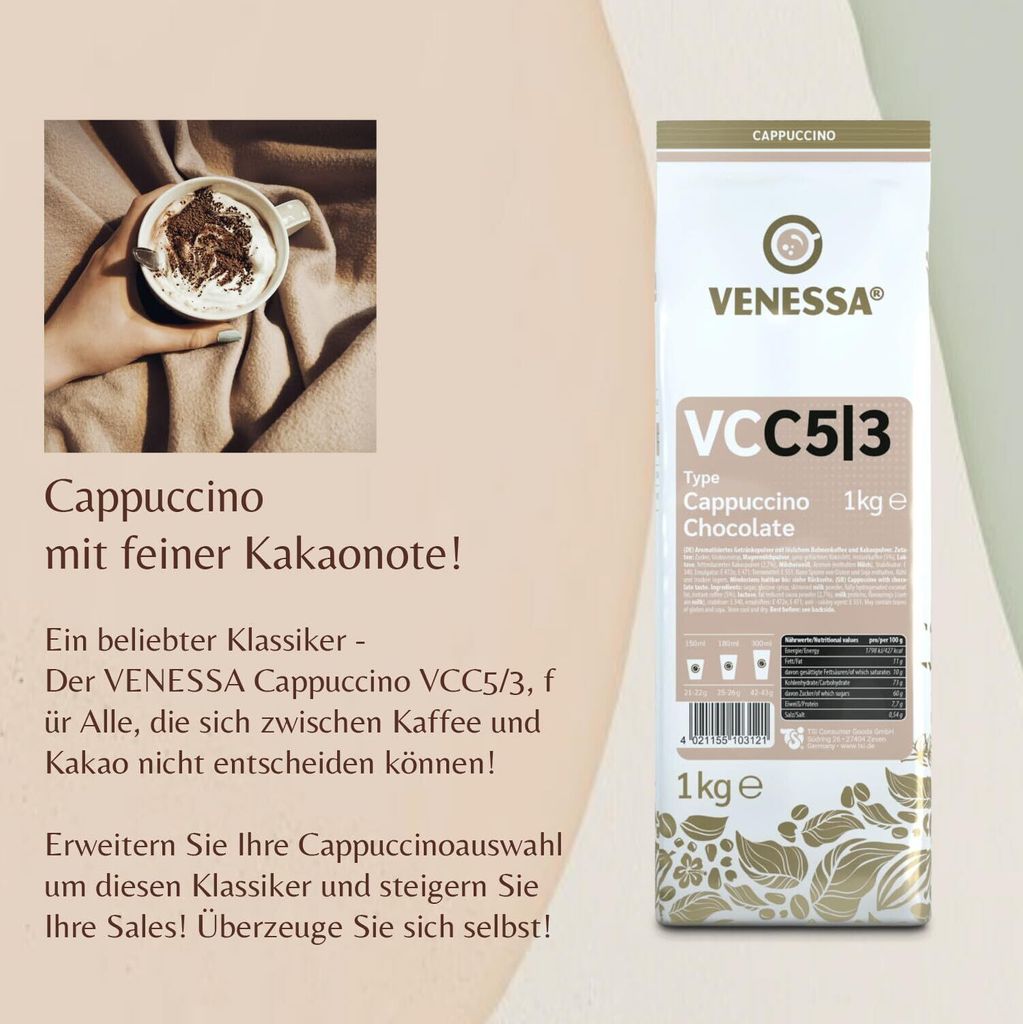 VENESSA Cappuccino Chocolate VC5/3 Aromatisiertes Produktbild 5