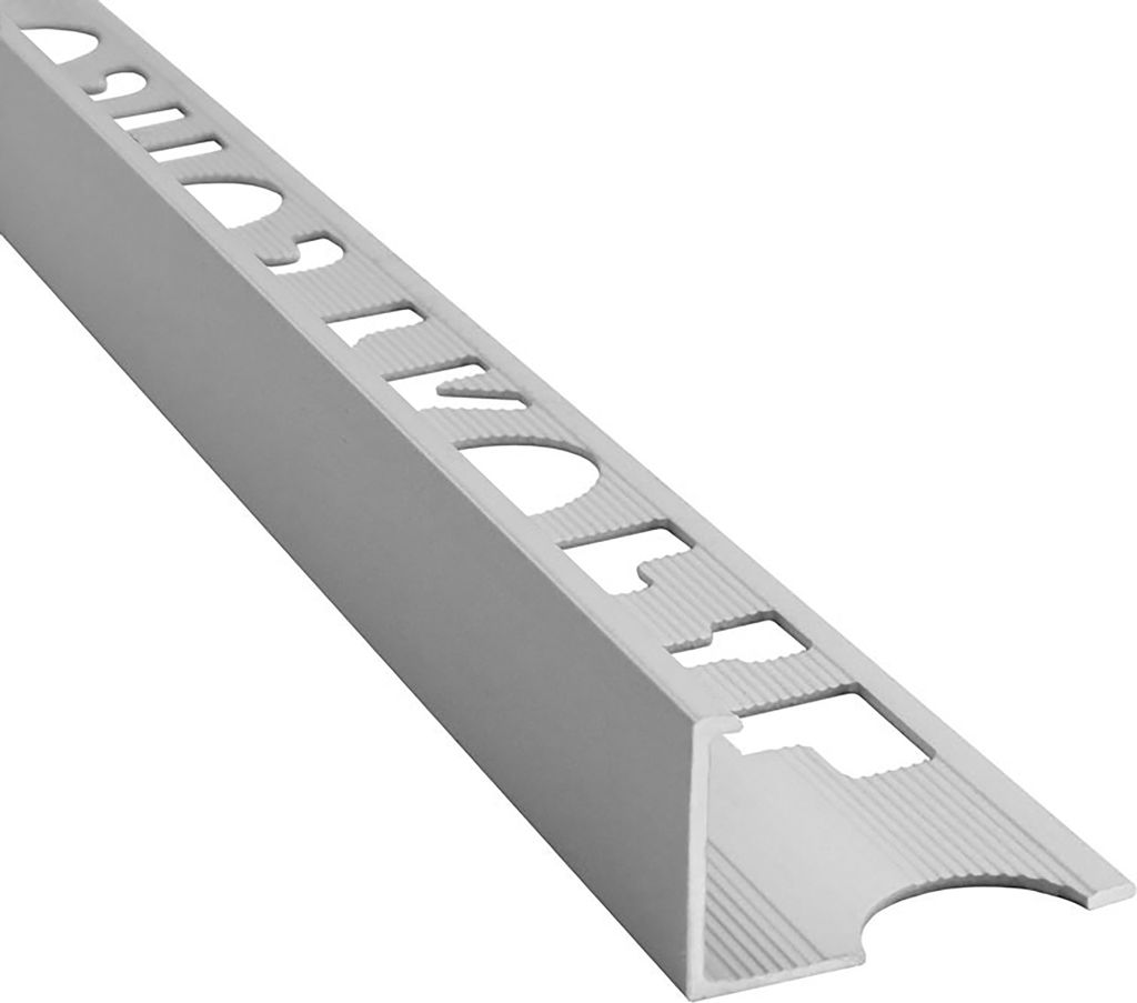 Alu L-Profil Fliesenschiene Fliesenprofil - silber - matt, 2,7m 15mm