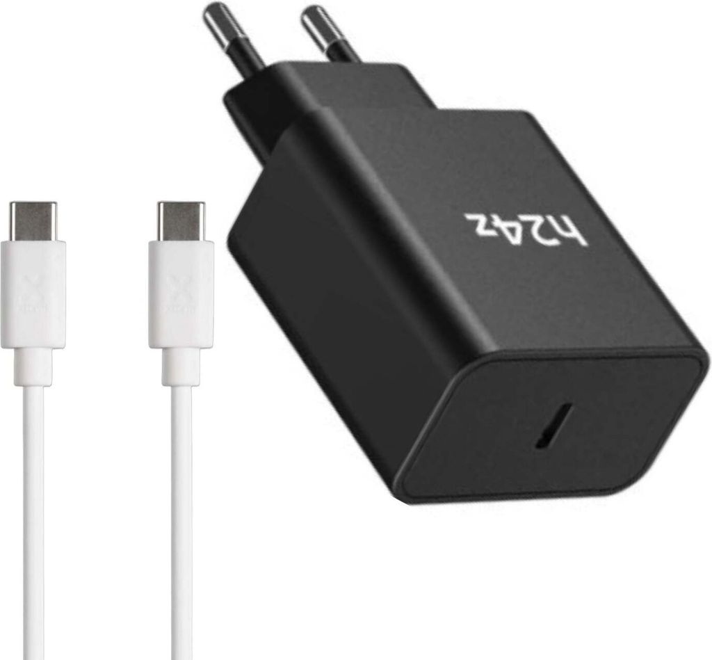 USB C Schnellladegerät mit Kabel Universal Netzteil Ladegerät 45Watt – Schwarz / Typ C 1 Meter