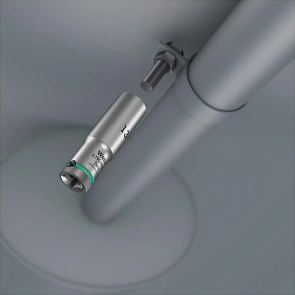 Set de douilles Wera Belt B Deep 1 : Profil hexagonal et 3/8" Drive