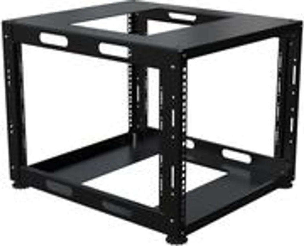 Lanview LVN-OPEN-8U-BL Rack 19 Pouces 8U Mural Noir - Cadre Ouvert