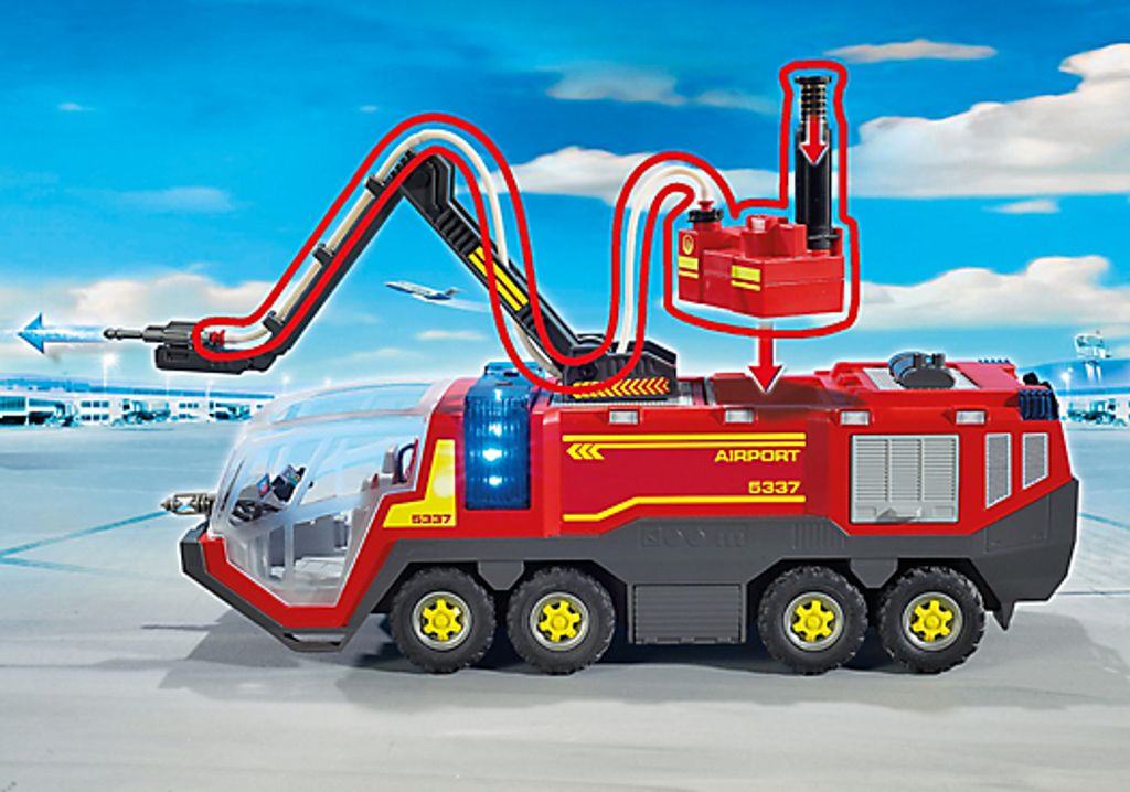 PLAYMOBIL 5337 City Action Flughafenlöschfahrzeug mit Licht Produktbild 7