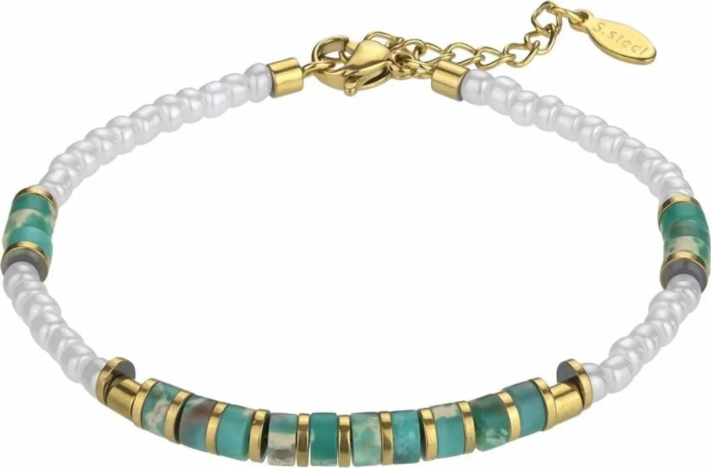 Bracelet chrysoprase véritable perles lisses vert pomme éclatant