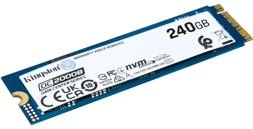 Kingston DC2000B 240 GB, SSD, (PCIe 4.0 x4, NVMe, M.2 2280, ohne