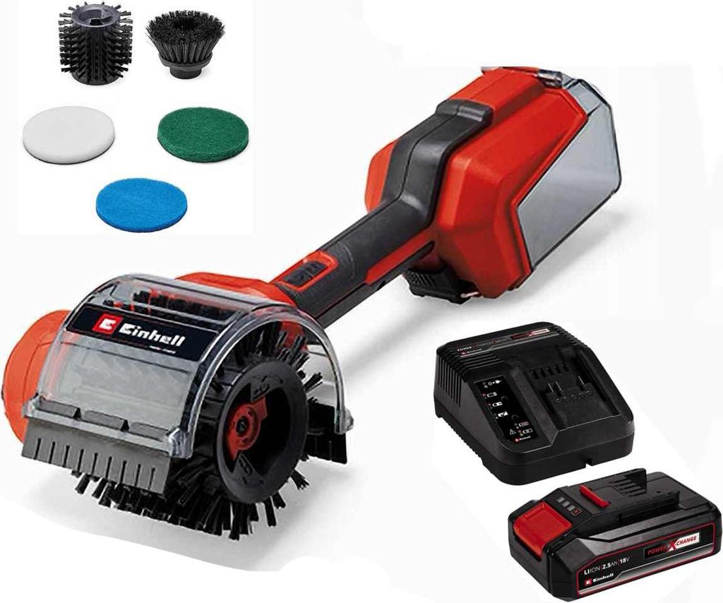 Einhell Akku-Oberflächenbürste PICOBELLA 18/90 - 18V Akku 2.5 Ah + Zubehör