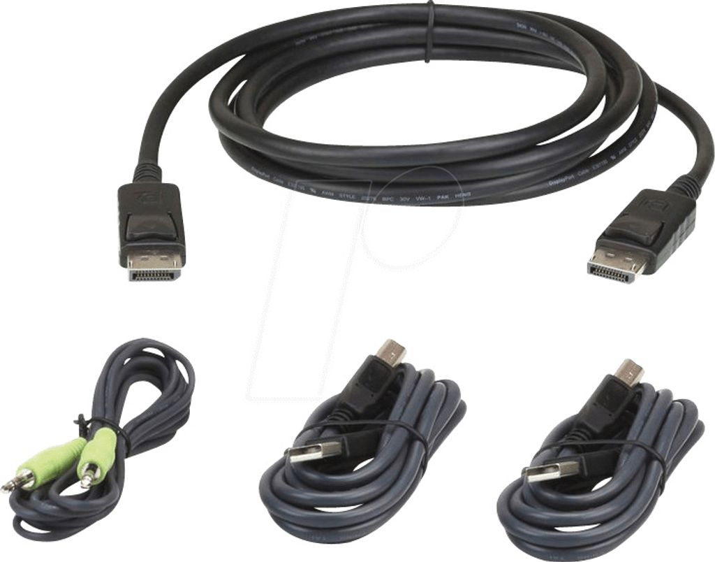 Aten 3 M USB DisplayPort Secure KVM Kabel-Set