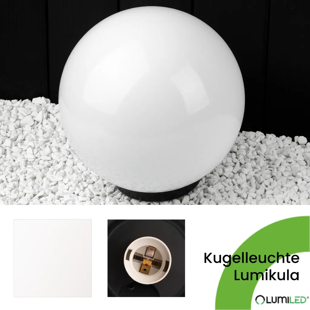 Éclairage de Terrasse Design Boule Lumineuse 40 cm pour Extérieur - 14