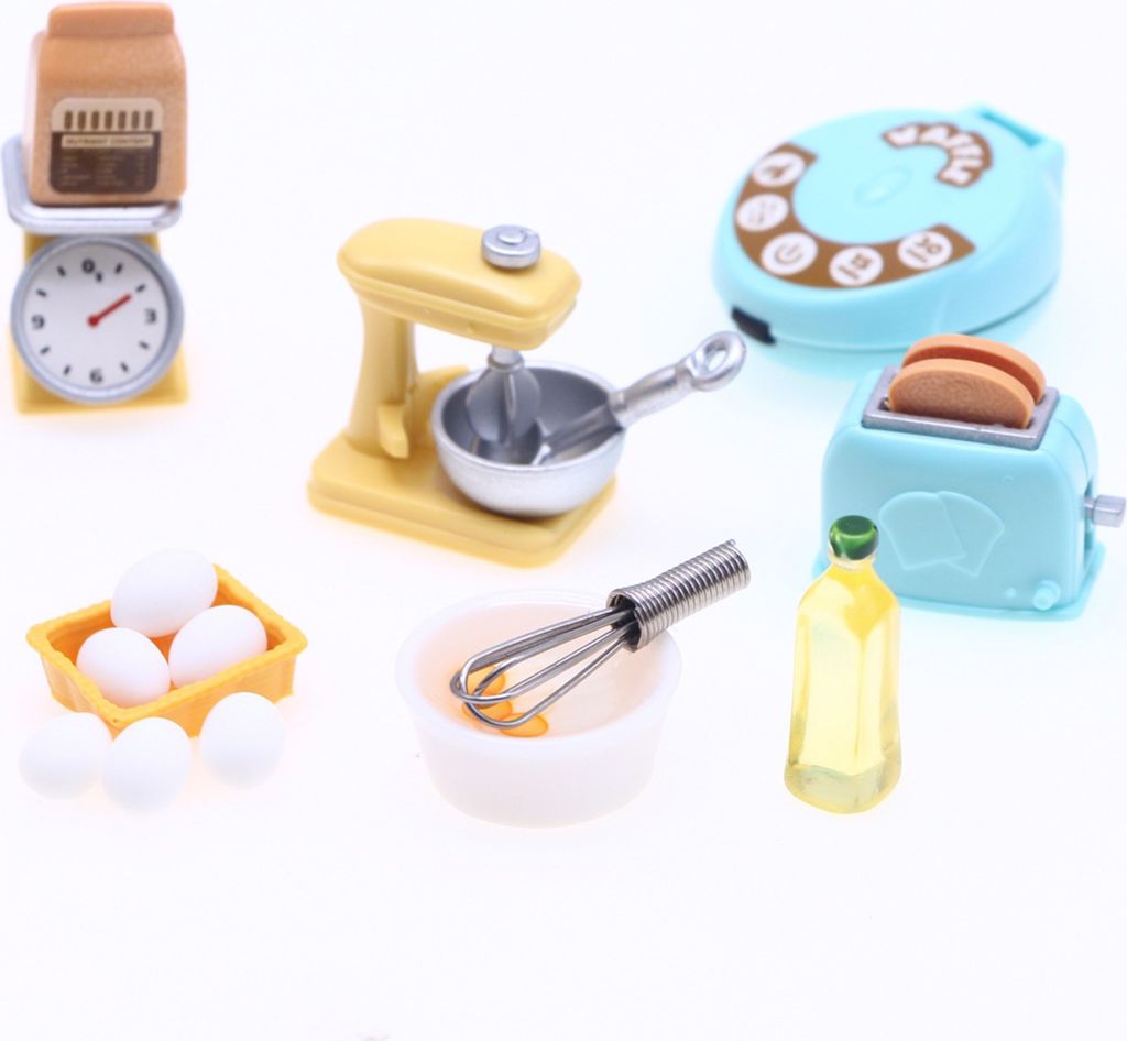 Miniatur-Puppenhauszubehör Set – Mit Tisch, Stühlen & Küchenutensilien Für 1:12 Puppenhäuser, Perfekt Für Deko & Rollenspiel
