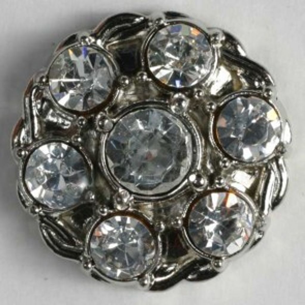 Kunststoffknopf mit Glitzer Größe 23 mm