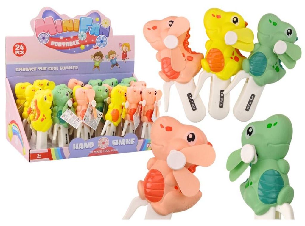 Handgehaltene Windmühle Dinosaurier Mini Windrad für Kinder 3 Farben