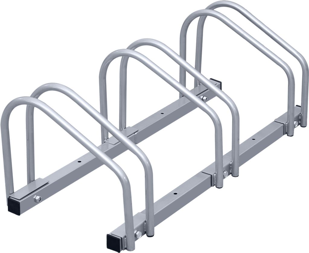 Clanmacy Fahrradständer für 3 Fahrräder, 70.5x32x26cm, aus verzinkt Stahl, Radständer, känn Boden/Wandmontage, für Reifenbreiten 3,5 - 5,5 cm...