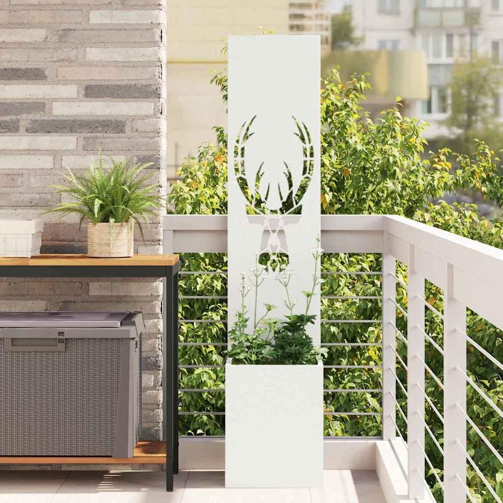 Maison Exclusive - Garten Sichtschutz-Leinwand Tiermuster Weiß 32 x 32 x 150 cm
