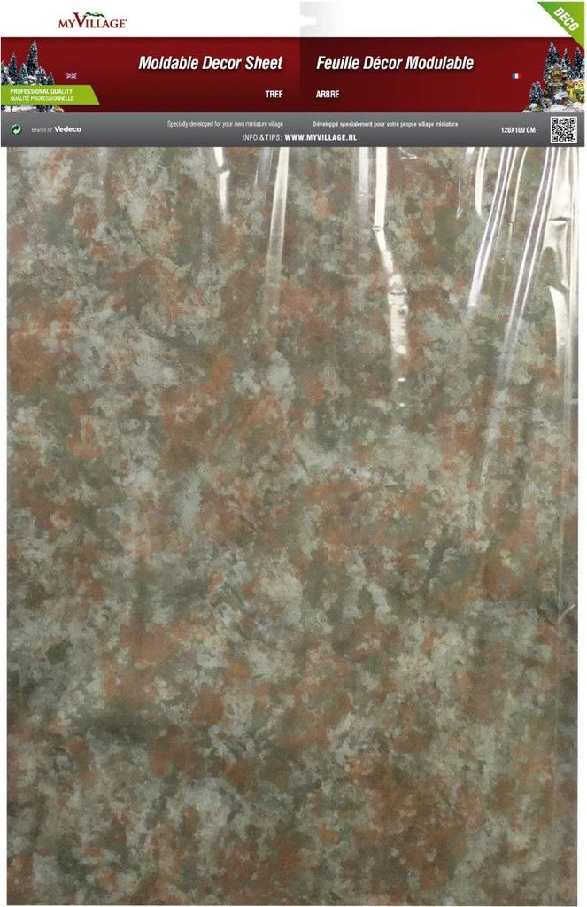 Formbares Blatt Camouflage 100x60cm für Modellbau Landschaftsgestaltung Serie My village