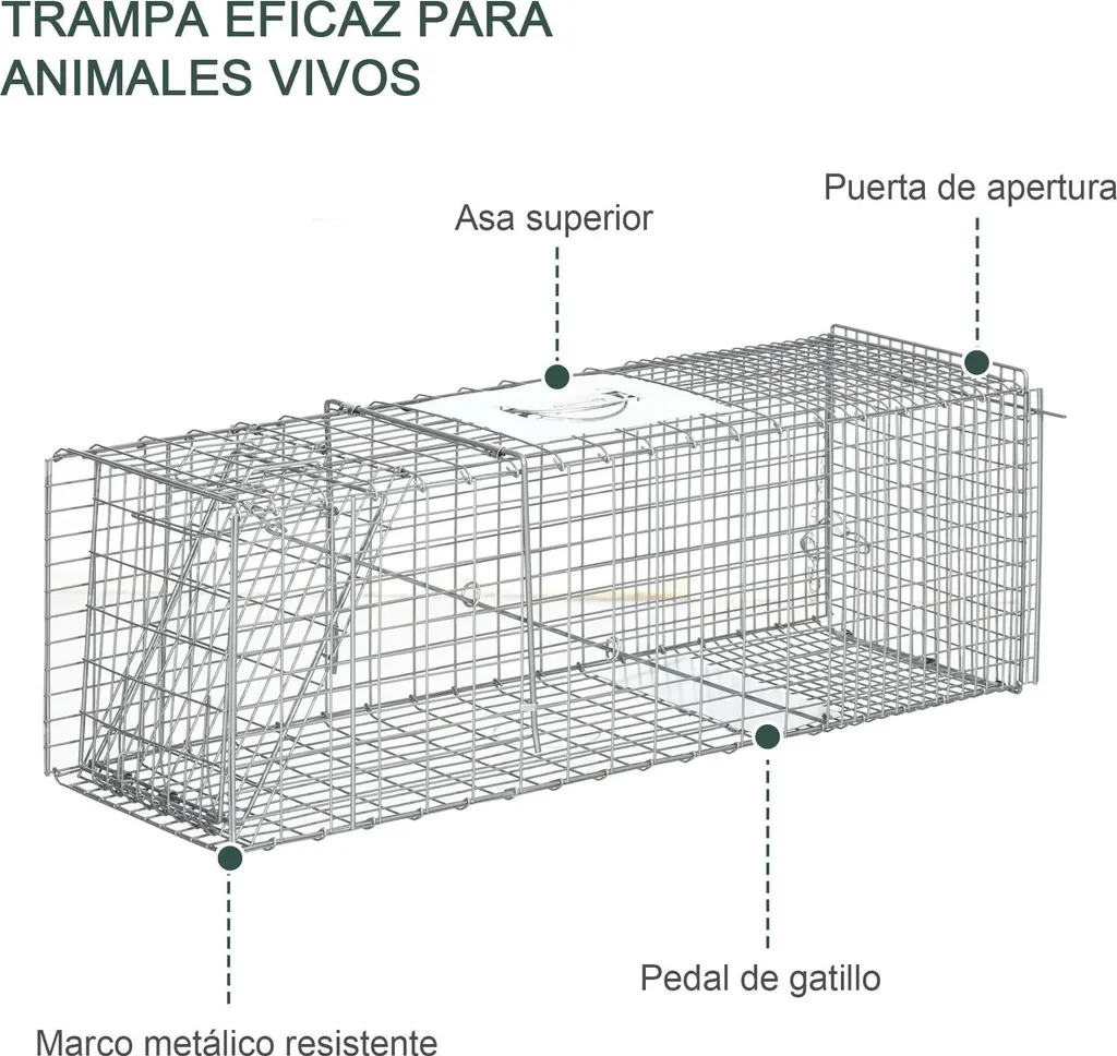 Piège à Renard et Chat Errant : Cage de Capture pour Jardin et Verger - 5
