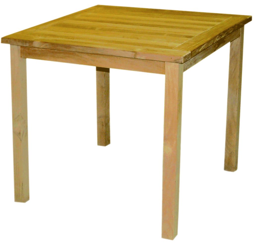 Gartentisch Teak Teaktisch eckig 75x75 Gartenmöbel Teak Produktbild 