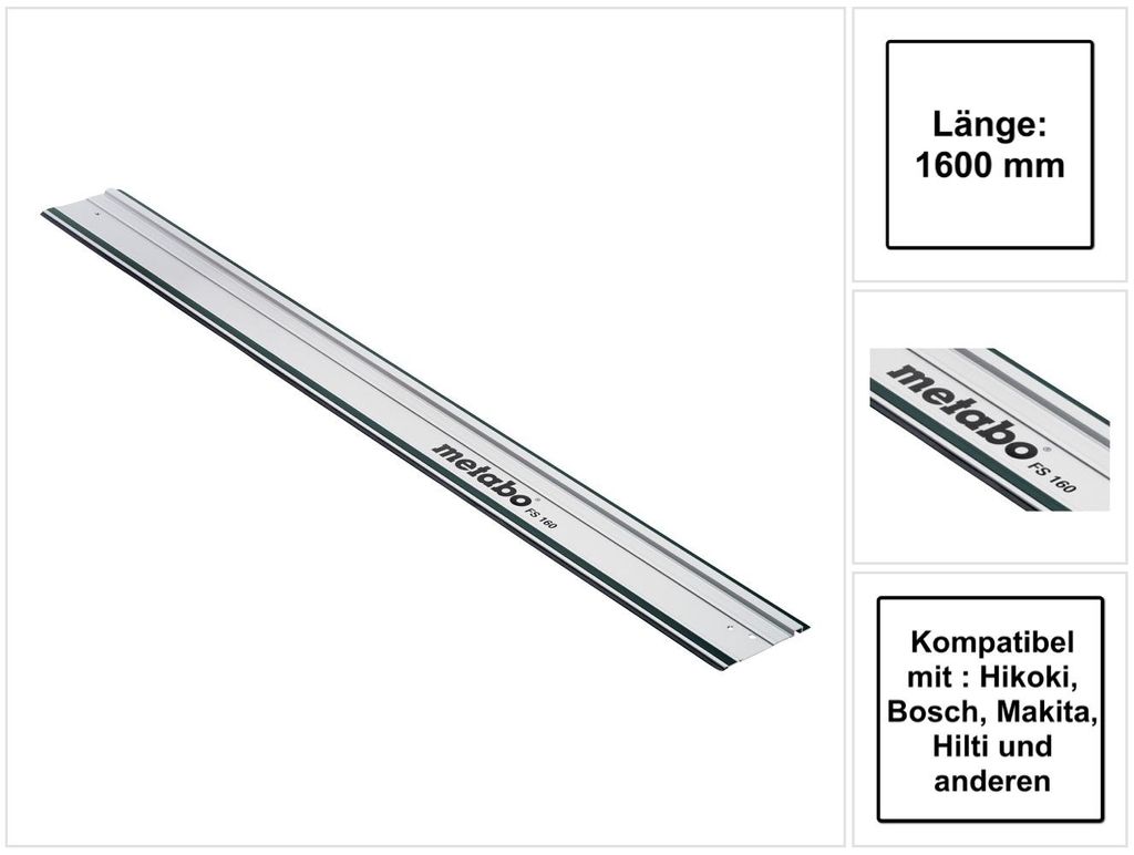 Metabo FS 160 - Führungsschiene - Länge: 1600 mm Immagine del prodotto 
