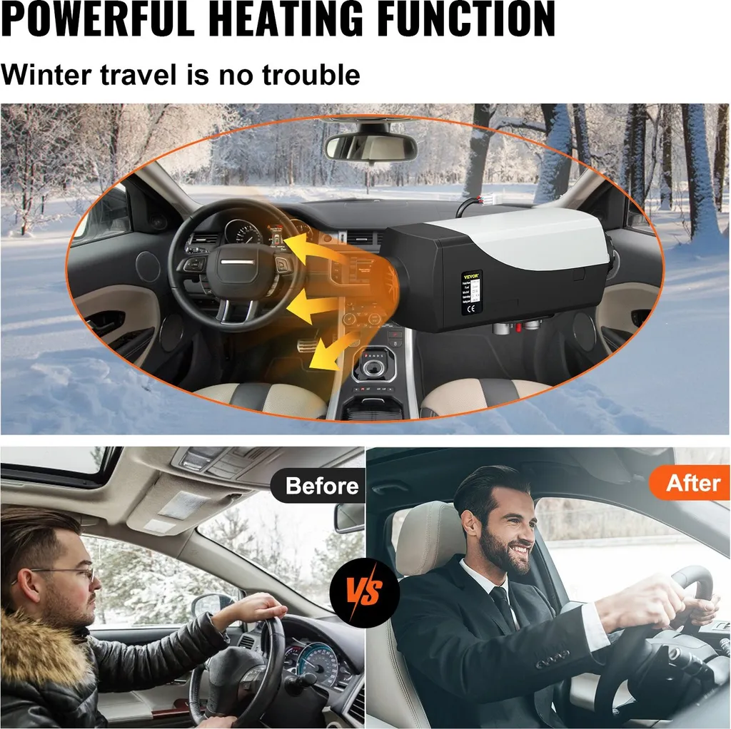 Dégivrage rapide avec ce chauffage autonome diesel 12V 8KW polyvalent