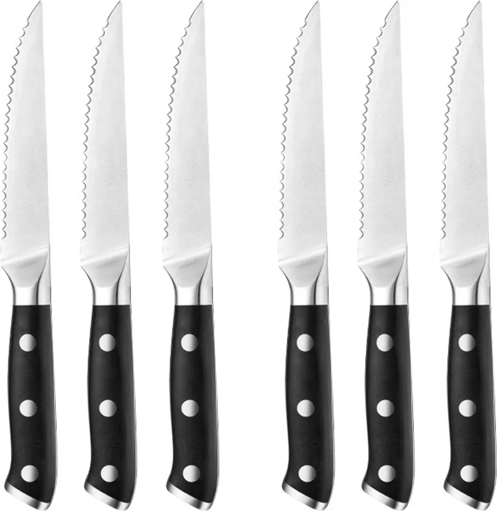 INF A1-002 Set di coltelli da bistecca (6 pezzi) con confezione regalo