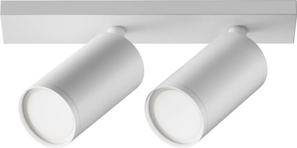 Maytoni FOCUS S Plafonnier Blanc 2 Feux en Aluminium avec Variateur