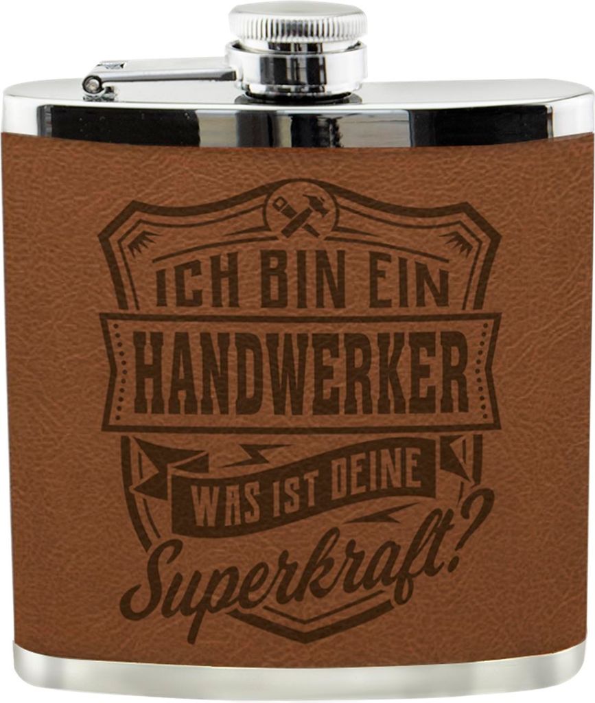 Echter Kerl Flachmann Handwerker