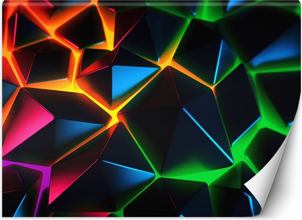Fototapeta filzelinowa Abstrakcja geometryczna 3D 350x245 Zdjęcie produktu 