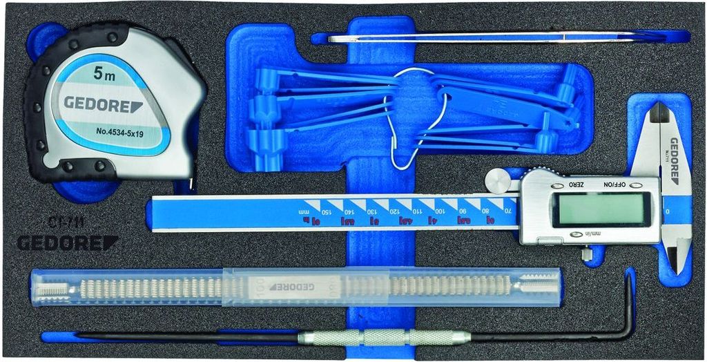 GEDORE 1500 CT1-711 Mess-Sortiment in Check-Tool-Modul, 2309084