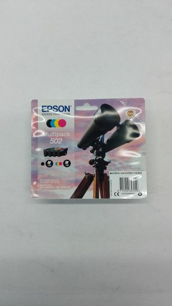Epson Multipack 4-colours 502 Ink, Standardertrag, Schwarz, Produktbild 