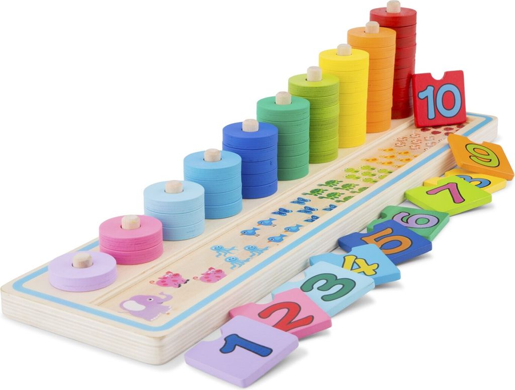 Eitech New Classic Toys Zählen lernen Spielset Holzspielzeug