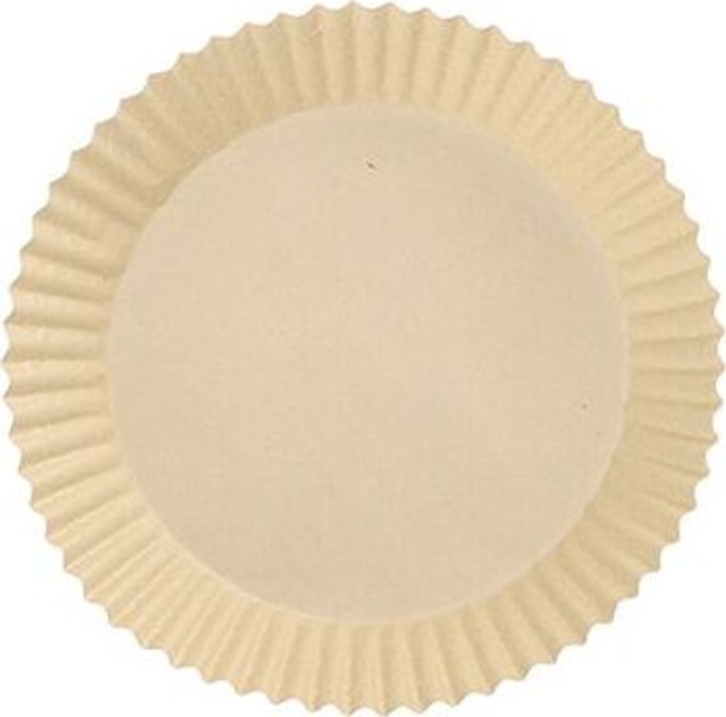 1000 Papstar Backpapiere Ø 16 cm, 4,5 cm braun für Heißluftfritteusen 89961