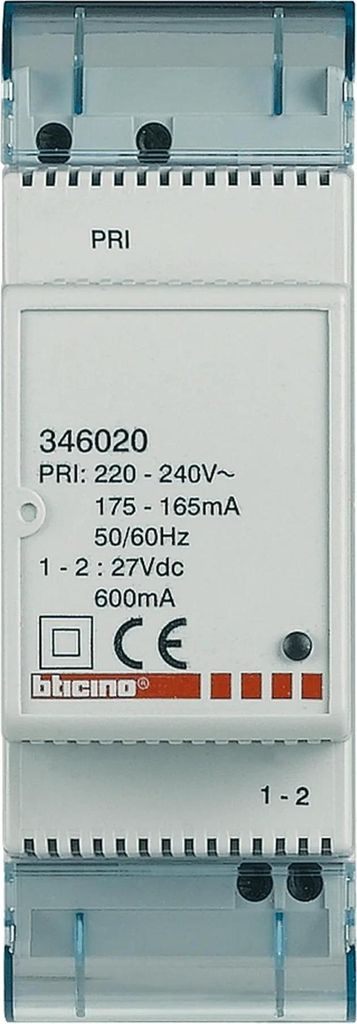 Legrand bticino 346020 - Gegensprechanlage - Indoor/Outdoor - 230 V - 50/60 Hz - 16,2 W - 27 V