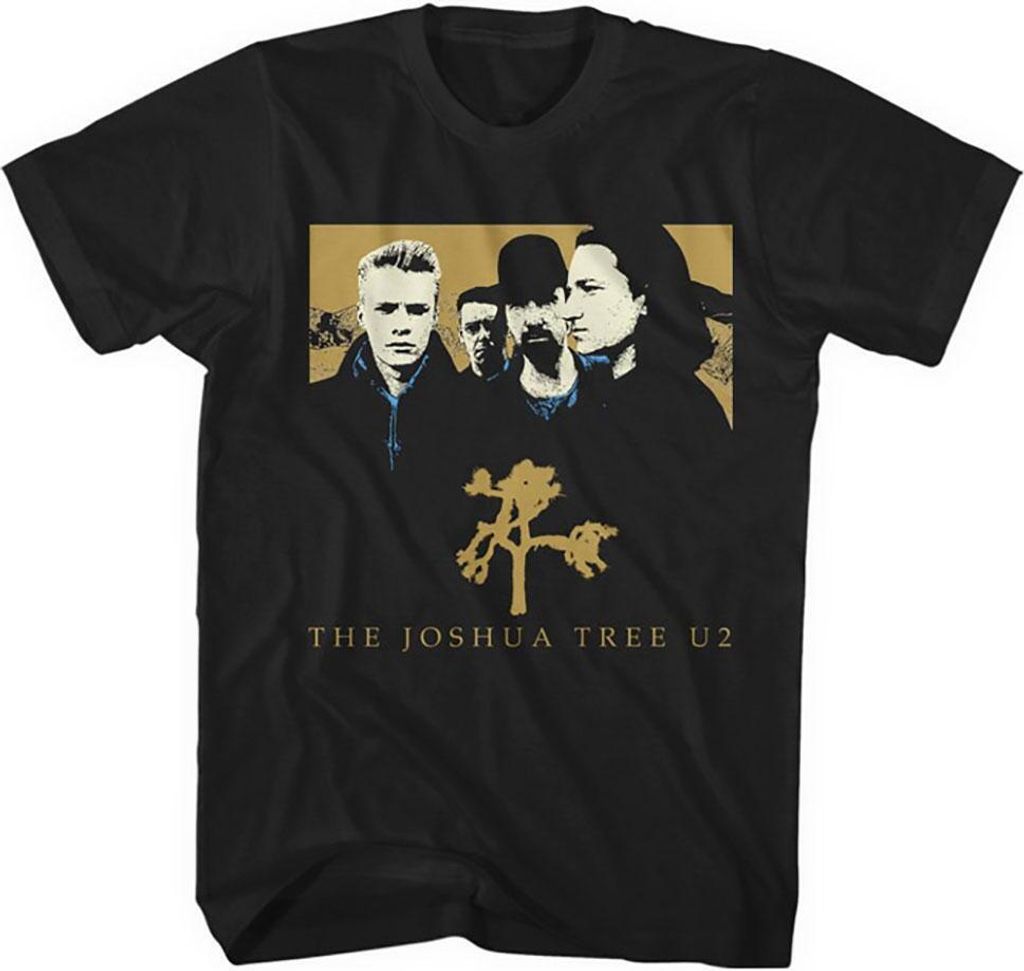 U2 - "Joshua Tree" T-Shirt für Herren/Damen Uni RO5465 (S) (Schwarz)