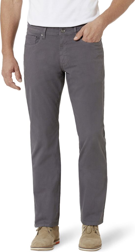 Stooker Men FRISCO TWILL Herren 5-Pocket-Hose Straight Fit W42 / L32 midgrey