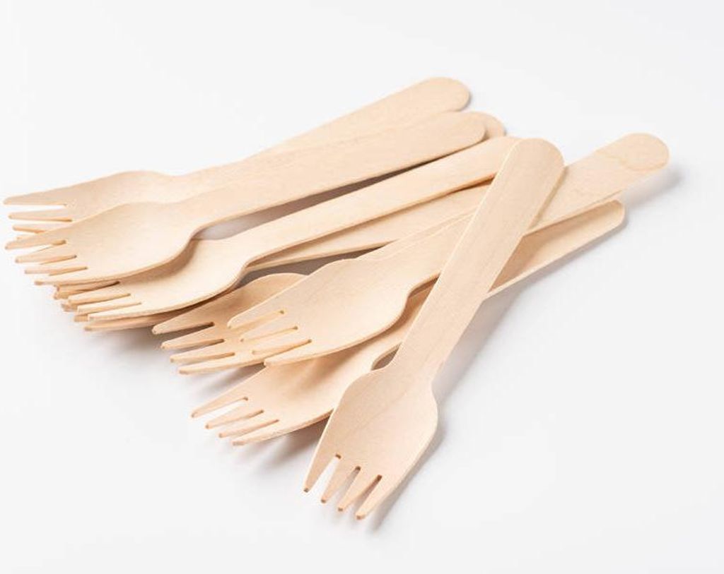 Drevené vidličky 16 cm 100 kusov. Obrázok produktu 