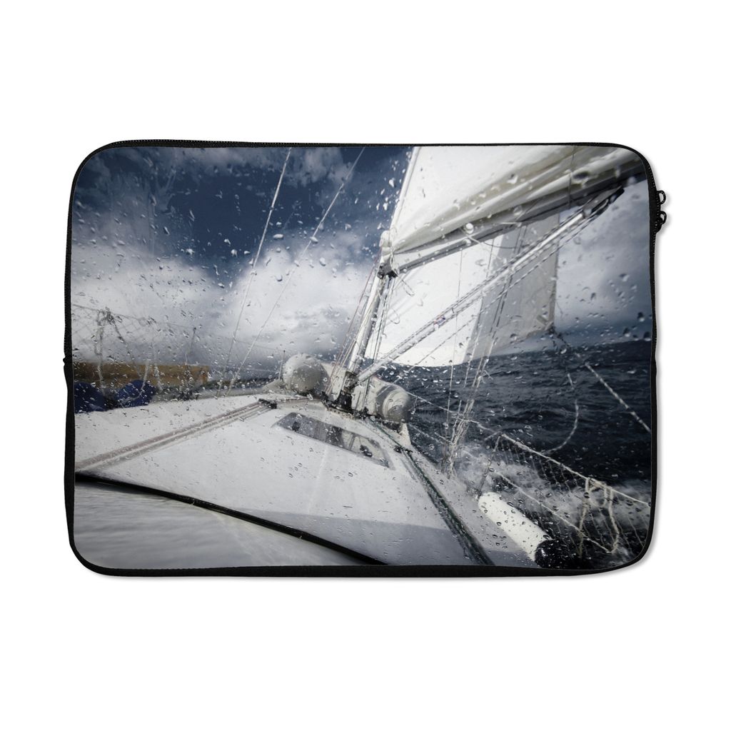 MuchoWow Laptop Hülle 14 ZollSegelboot auf der Nordsee Laptoptasche - Laptoptasche - Stoßsicher - Schutzhaube