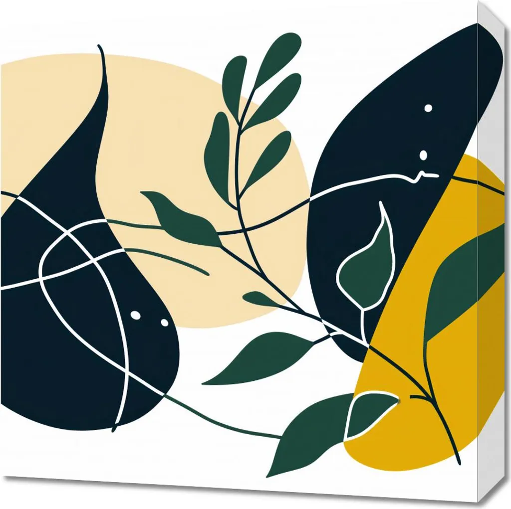 Quadro 50x50cm Natura Sguardo: Arte su Tela per Arredo Moderno