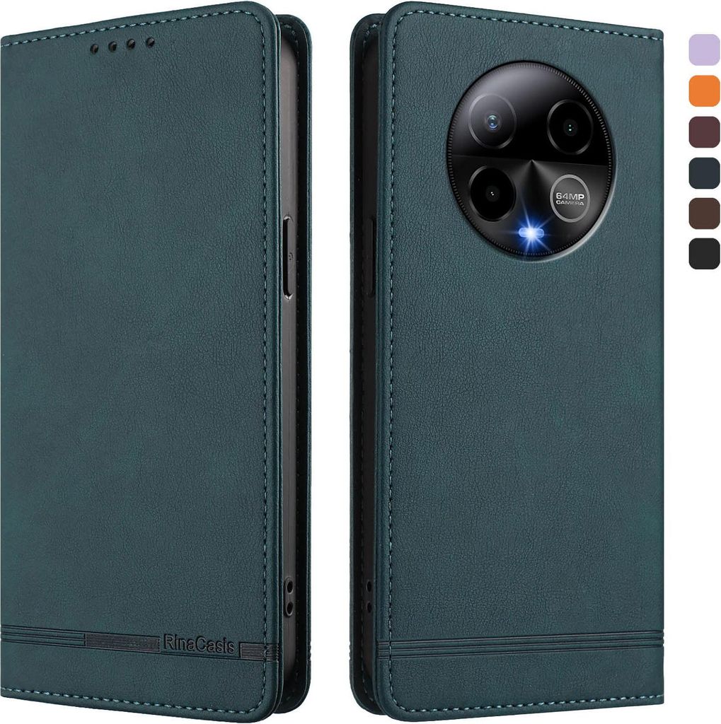 Hülle für Bold K50, Retro Kunstleder Ständer Klapphülle mit Kartenfächer und Magnetische Grün