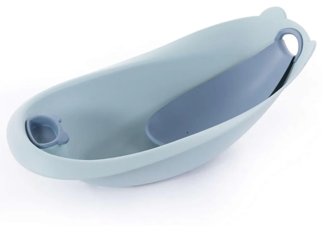 Baignoire bébé Tiny Bear Bo Jungle - Baignoire ergonomique bleue