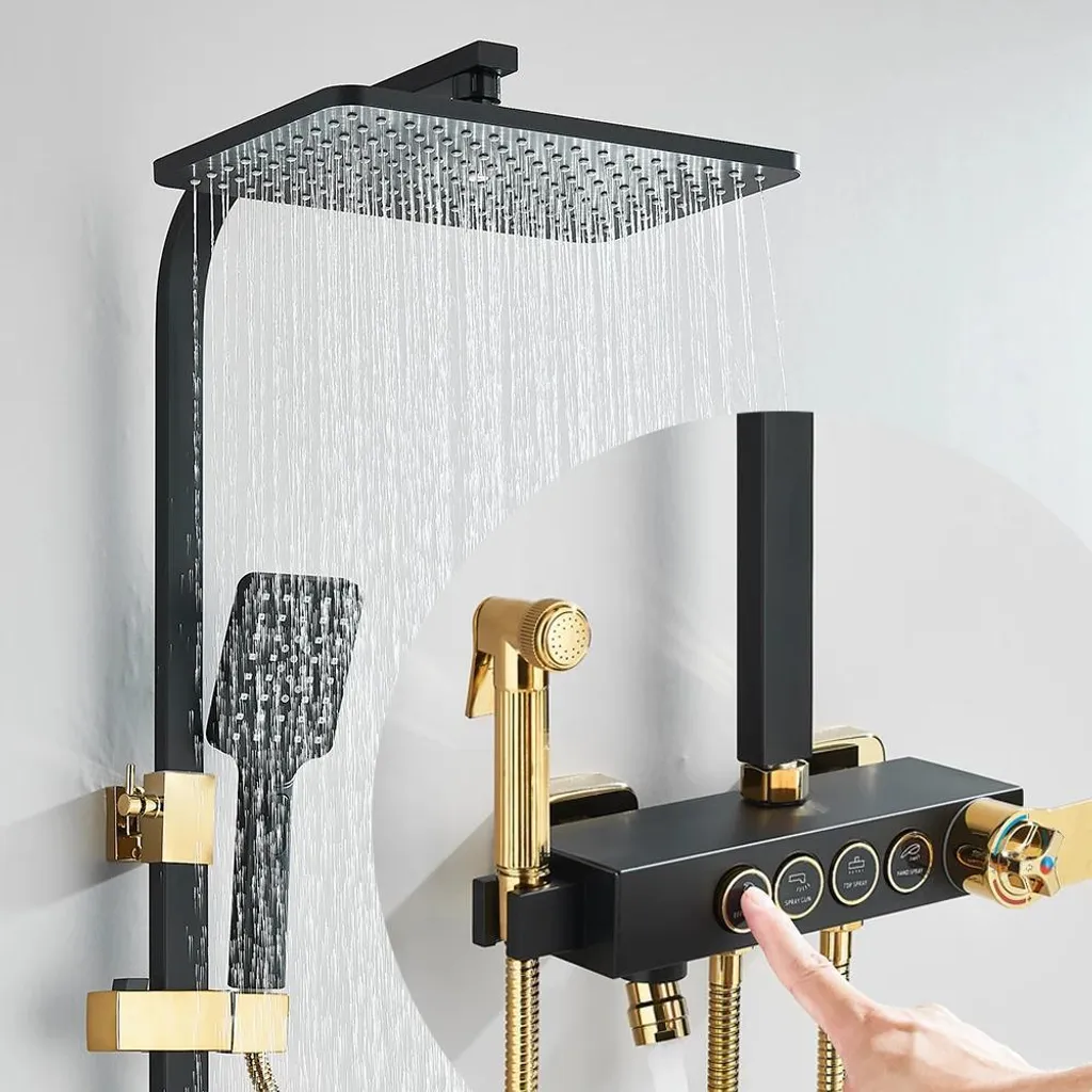 Douche effet pluie avec cartouche céramique et jet de 20 cm