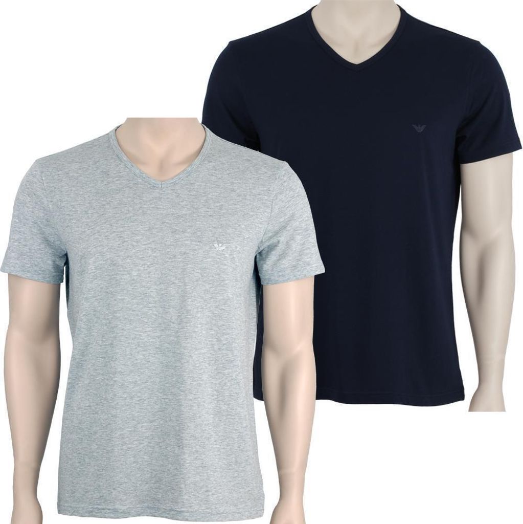 Emporio Armani 2P V-Neck T-Shirts V Ausschnitt L