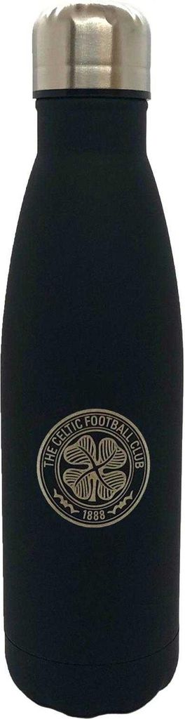 Celtic FC - Thermosflasche, Thermisches Material, 500ml GF1095 (Einheitsgröße) (Schwarz)