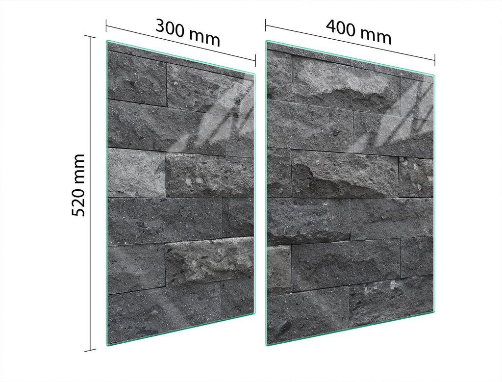 Glasschutzplatte Für Herd 70X52 Ziegel