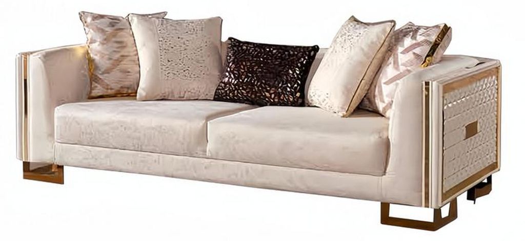 Sofa 3-Sitzer Wohnzimmer Couch Lounge-Garnitur Komplettsofa Relaxgarnitur 3tlg
