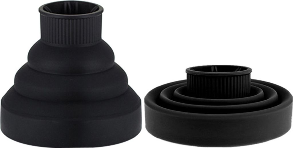 Zusammenklappbarer Haartrockner, Diffusoraufsatz, ionischer Foehn, schnell trocknend, tragbar, faltbar, fuer die Reise, leichter Silikon-Diffusor, ...