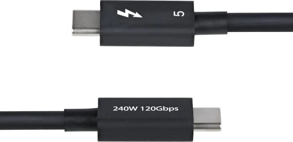 Câble Startech TBLT5MM80CM240W Thunderbolt 5 Noir 80cm 240W 80Gbps - 2