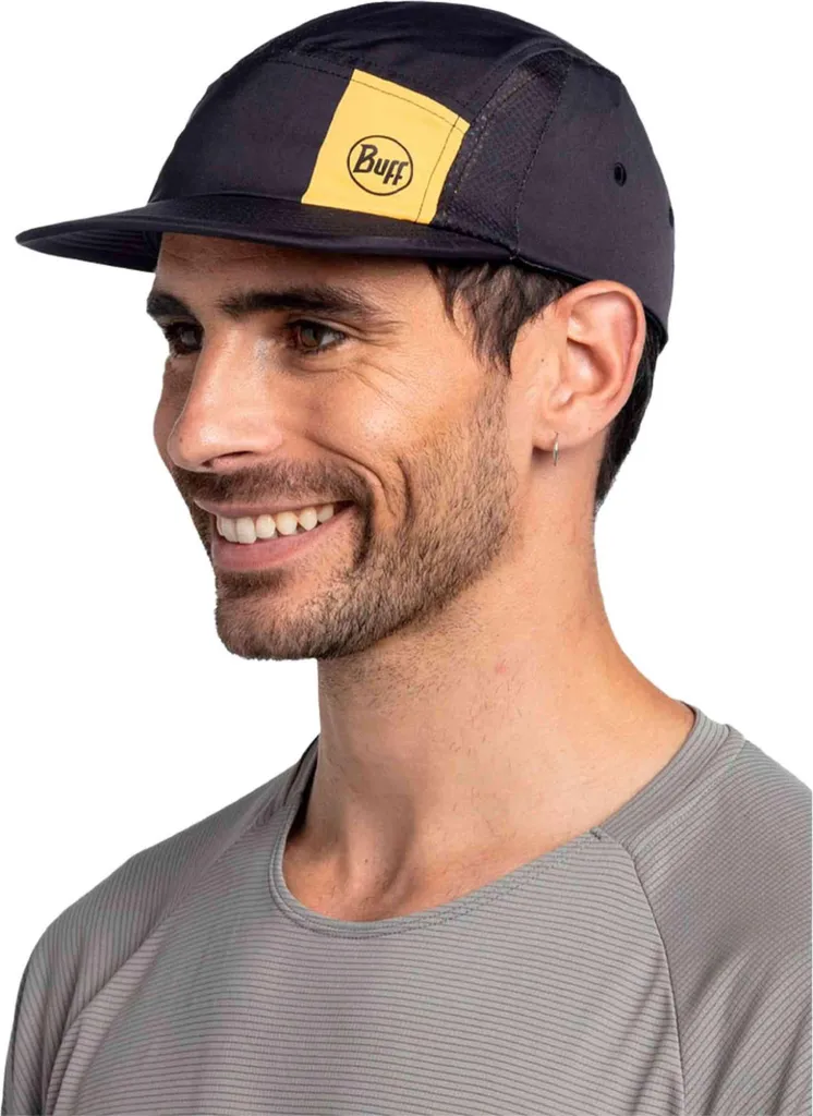 Casquette de Sport Respirante Buff Noire L-XL Idéale pour Course à Pied