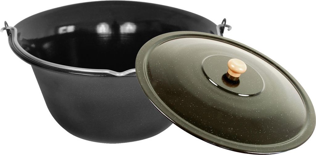 Grillplanet® Gulaschkessel 15 Liter mit Deckel "Black Produktbild 
