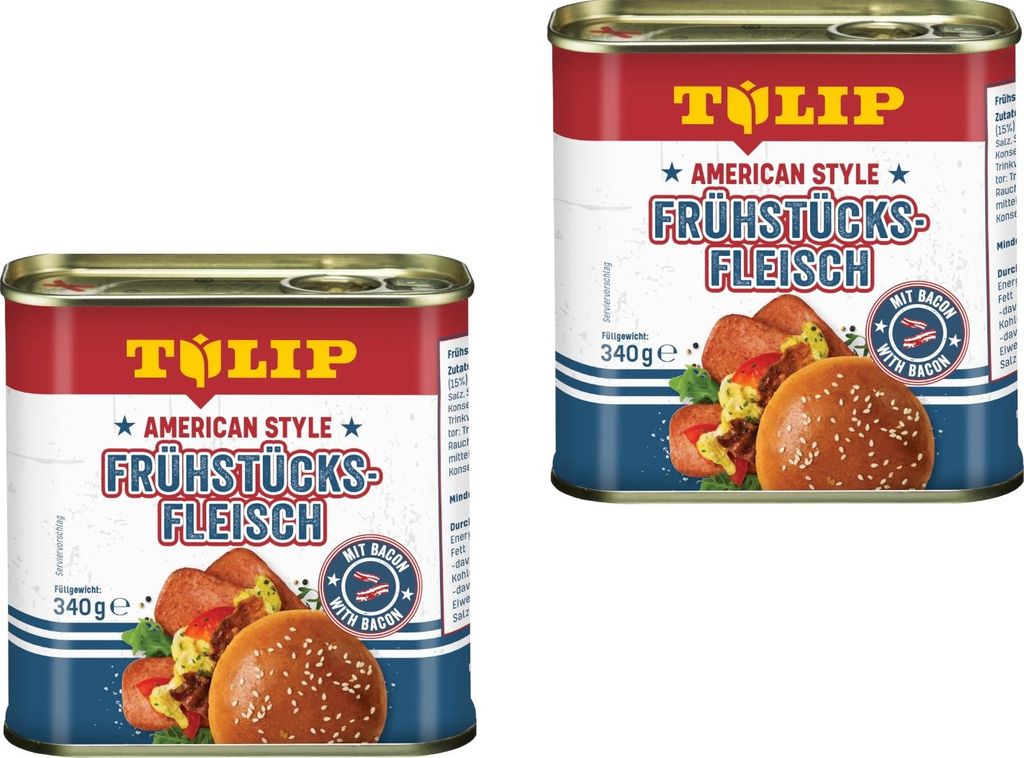 TULIP 2x Frühstücksfleisch 340g American Style Original Produktbild 